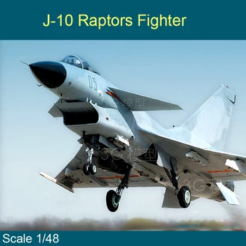 02841 J-10 Raptor Borec 1/48 Odraslih Sestavljanje Letal