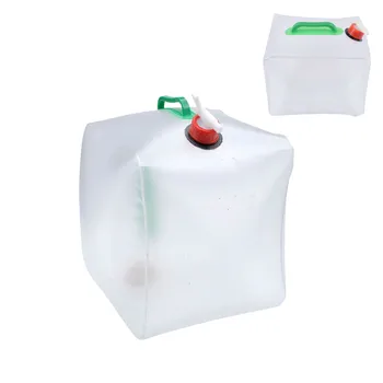10 L / 20L Zložljiva Doze Prenosna Zložljiva Fleksibilne Embalaže za Pitno Vodo, posoda S Tapnite navoj in Ročaj Avto Pitne