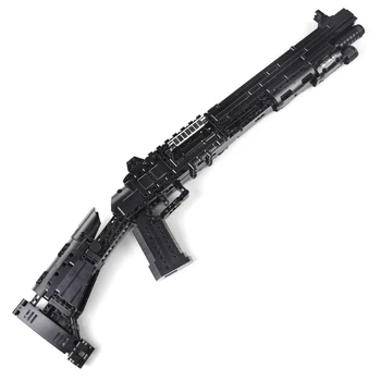 1061pcs Tehnične Benelli M4 puško, Pištolo Model gradniki PUBG Vojaški SPECIALCI Orožje Opeke Igrače za Otroke