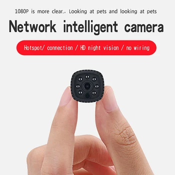 1080P širokokotni Mini Brezžična WIFI IR Kamero Night Vision Telefonsko APLIKACIJO Oddaljeno Spremljanje Video Snemalnik zvoka Kamere