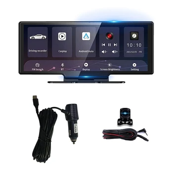 11 Inch Za Carplay/ Android Auto Avto DVR Dvojno Kamere 2.5 K Dash Cam, WIFI, GPS, Avto Fotoaparat, Video Snemalnik Za Avtomobile