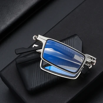 1PC Zložljive Obravnavi Očala z ohišjem, ki je Blokiranje Modra svetloba Presbyopia Očala Ultra Tanek Anti UV400 High-definition Očala 0