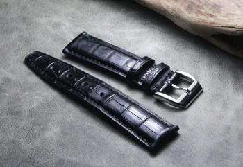 20 mm 21 mm 22 mm Visoke kakovosti Krokodil Zrna Pravega Usnja, Prestižni, luksuzni Watchband Zamenjati Trak Za IWC Zapestnice Dodatki