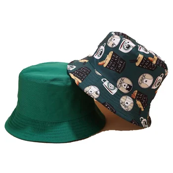 2019 Reverzibilna Kave Vedro Klobuk unisex chapeau moda ribolov nedelja klobuk Bob Kape s ščitnikom ženske moški panamski klobuk poletje vedro