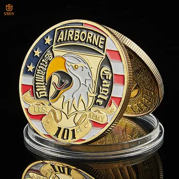 2022 ZDA Defense Force 101st Ariborne Delitev Zraka Assauit Vojske ZDA se Srečajo Z Usodo Izziv Žeton Kovanec Značko
