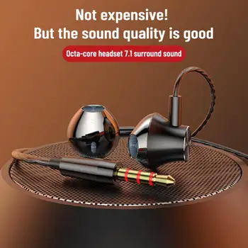 3,5 mm Tip C Žične Slušalke S Telesno Zmanjšanje Hrupa Kovinski HiFi Bas Stereo Gaming Slušalke za V uho Čepkov Za Samsung