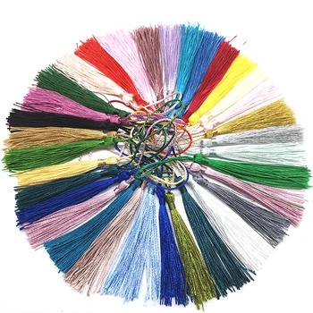 32PCS/Paket mešanega barve 7cm Visi vrv Svile Rese bonitete šivanje bang tassel trim tipko rese za DIY Okrasili zavese dostop