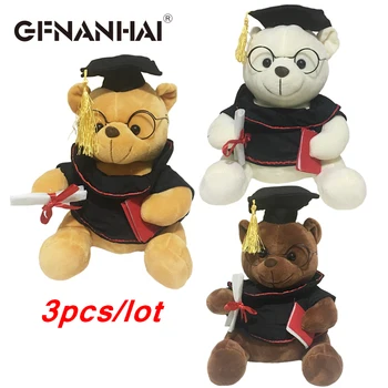 3pcs/veliko vroče prodaje Dr. skp medved plišastih igrač, luštna, visoka kakovost, polnjene mehko medvedek lutka za otroke rojstni dan diplomi darilo