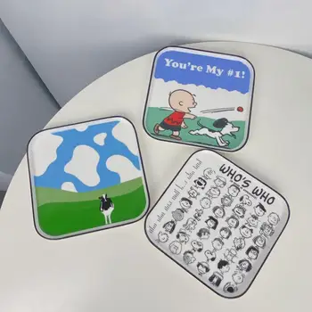8 Palcev Snoopy korejski Ins Slog Keramični Kvadratnih Večerja Ploščo Srčkan Smešno Gospodinjski Sladice Torta Ploščo Kawaii Anime Darila za Otroke