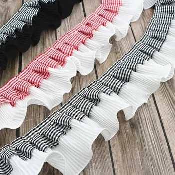 9 cm Širok Naguban Predalčni Traku Ogrlicom Šifon Čipke DIY Oblačila Krilo otroška Oblačila Domačega Tekstilnega Zavese Trim Dodatki