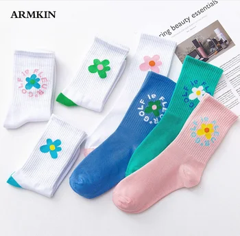 ARMKIN Priložnostne Kawaii nogavice Risanka Cvet lepe ženske nogavice japonski sladko nogavice za ženske fancy nogavice harajuku mehko sokken