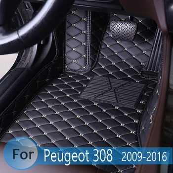 Avto Predpražnike Za Peugeot 308 2016 2015 2014 2013 2012 2011 2010 2009 Auto Dodatki Notranjost Meri Preproge Avto Styling Preprogo