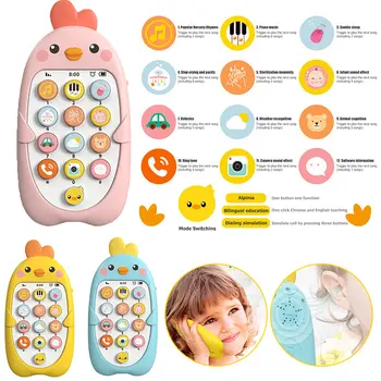 Baby Telefon, Igrača Glasbeni Zvok Telefon Spalna Igrače Z Teether Simulacije Telefon Dojenčka Začetku Izobraževalne Igrače Otroci Darilo Za Rojstni Dan