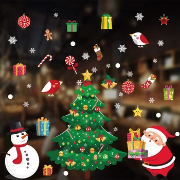 Božič Steno, Okno Nalepke Poroči Božično Dekoracijo za Dom 2021 Božični Okraski Božič Navidad Darilo Novo Leto 2022
