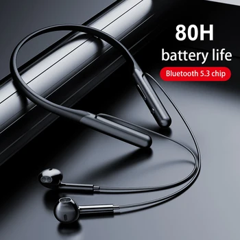 Brezžične Bluetooth Slušalke 80H Baterije Slušalke Športne Teče Čepkov Nepremočljiva Športne Slušalke