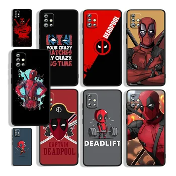 Deadpool Marvel Kul Za Samsung A72 A73 A71 A53 A51 A52 A41 A32 A33 A31 A22 A21S A12 A13 A03S A02 5G Black Primeru Telefon