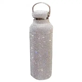 Diamond Thermos Steklenico Izolirana Nosorogovo Vakuumske Skodelico iz Nerjavečega Jekla z Bučko Steklenico Vode za Pitje grelnik vode za Moške, Ženske