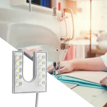 EU/ZDA Plug Delovnih Gooseneck LED Luči, Prilagodljiv Gooseneck z Magnetno Bazo za Šivalni Stroj 110-265V