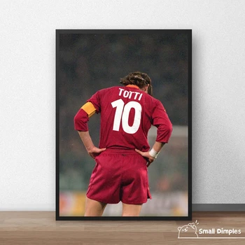 Francesco Totti Plakat Nogometni Star Plakat Platno Umetnosti Tiskanja Doma Dekoracijo Stensko Slikarstvo ( Brez Okvirja )