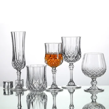 Francoski uvoz CDA lok kristalno retro strani-cut kristalno steklo rdeče vino kozarci za šampanjec stekleni kozarec whisky 0