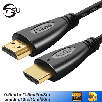 FSU HDMI je združljiv Kabel Video Kabli pozlačeni 1.4 4K 1080P 3D Kabel za HDTV Splitter Preklopnik za 0,5 m, 1 m 1,5 m 2m 3m 5m 10 m