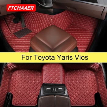 FTCHAAER Avto predpražnike Za Toyota Yaris Vios Stopala Coche Dodatki Avto Preproge