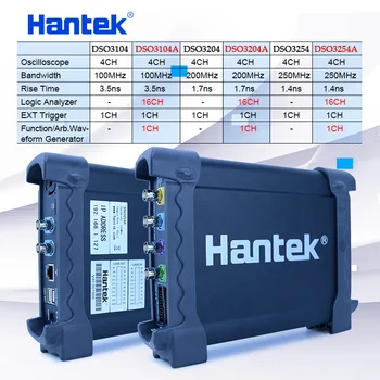 Hantek DSO3000A USB Osciloskopov 4CH 100-250Mhz 1GSa/s PC Shranjevanje Signal generator 16 Kanalov Logic Analyzer Tester Valovno