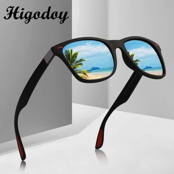 Higodoy Letnik Prevelik Sončna Očala Moških Polarizirana Očala Klasičnih Kvadratnih Mens Luksuzni Sončna Očala Vožnje Polarizer Uv400 Gafas 0
