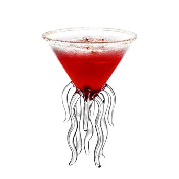 Hobotnica Cocktail Steklo, Prozorno Meduze Stekleni Pokal Sok Kozarec Kelih Erlenmajerico Vino, Kozarcem Penine Padec Ladijskega Prometa