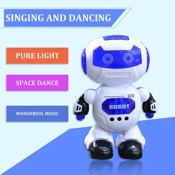 Igrače za Otroke, Ples in Glasbo Robot Dejanje otroške Igrače, Električni Hyun Ples Robot Obračanje Lahka Glasba