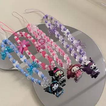 Kawaii Sanrio Plišastih Hello Kitty Cat Mobilni Telefon Verige Risanka Obeski, Nakit, Lepe Nakit, Igrače za Dekleta, Otroci Rojstni dan Darila