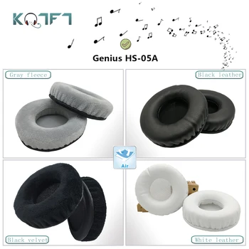 KQTFT Okrogle oblike, 1 Par Nadomestne Ušesne Blazinice za Genius HS-05A Slušalke EarPads Earmuff Kritje Blazine Skodelice