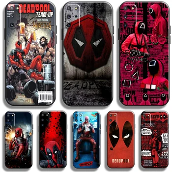 Marvel Deadpool Primeru Telefon Za Samsung Galaxy S21 S22 S20 Plus Ultra 5G Ohišje Za Samsung S20 S21 FE TPU Silikon Kuverta Črna