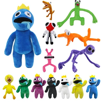 Mavrični Prijatelji Plišastih Igrač Risanka Znak Lutka Kawaii Blue Monster Mehko Polnjene Živali, Igrače za Otroke, Božična Darila