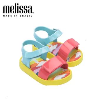 Mini Melissa Otroci Sandale Dekleta Princesa Čevlji Otroci Ravno Sandali Baby Dekleta Roman Čevlji 2021 Lep Poletni Sandali Slog