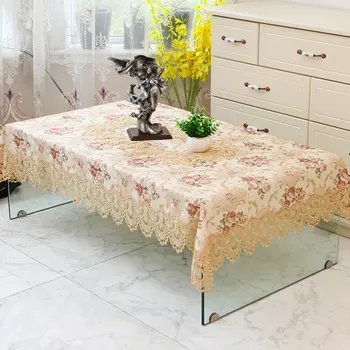 Moda mizico krpo Evropske Čipke prtom Pravokotna jedilna miza za tla pokrivajo več za namizni vezenje tabela brisačo