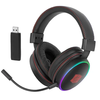 NBY GW300DM 2.4 G Wireless Gaming Slušalke Bluetooth-Združljive Slušalke s šumov Mikrofona USB Dongle za PS5 PC Gamer