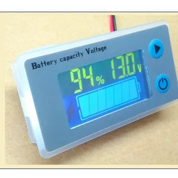 Nerw 10-100V LCD Univerzalni Avto Kisline Vodi Litij-Zmogljivost Baterije Indikator Digitalni Voltmeter Napetost Tester Monitor JS-C33