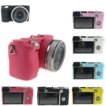 Nove Mehke Silikonske Kamere Pokrivajo Primeru Mehko Zaščito Vrečko Oklep Kožo Zaščita Za Sony Alpha A6000 A5000 A5100 A6300 A6500 Fotoaparat