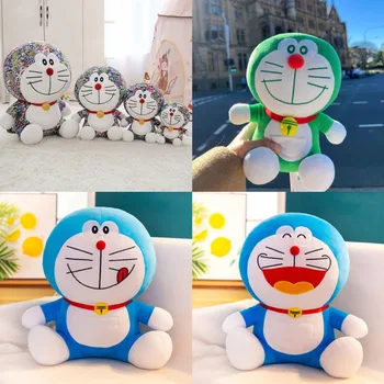 Novi Anime Doraemoned Plišastih Igrač Kawaii Jingle Mačka Blazino Mehko Polnjene Živali Risanka Pokonyan Plushie Lutka Darilo Za Rojstni Dan Za Otroka