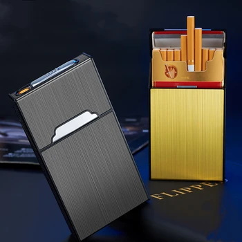 Novih 20 Palice 5.5 Fine Cigaret Cigareta Primeru Lažji USB Polnilne Volfram Žice, Magnetni Vžigalnik za Cigarete Primeru 0