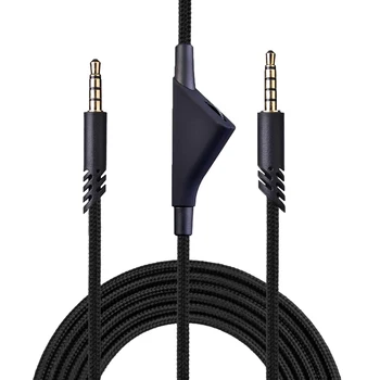 OFC Zamenjava Najlon Pleteni Kabel Podaljšek kontrolnika za Glasnost Za Logitech Astro A10 A40 TR Gaming Slušalke Igra Slušalke