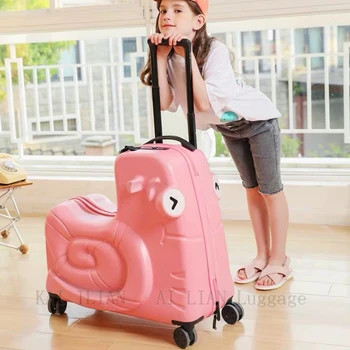 otroški Voziček za prtljago vrečko potovalni kovček otroški voziček za prtljago kolesce kolesa Vrečko Srčkan Baby Nosijo Na vožnjo Trunk kovček