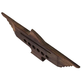 Palisander 6 String Rose lesa Kitara Most za Akustično Kitaro, Trajne 6 Lukenj 185mm Dolžina