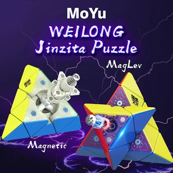 [Picube] MoYu Weilong Piramida Magnetna 3x3 Cubing Speed Magic Puzzle Strickerless weilong Magnetni Pyraminx Kocka Inteligence Igrač