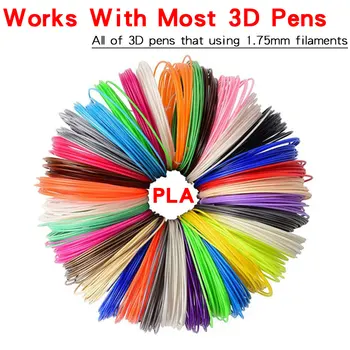 PLA Barve brez vonja Varnostni Plastični 3D Pero Žarilno Premer 1.75 mm Za 3D Tiskanje Pero Otroci Rojstni dan, Ustvarjalno Božično Darilo