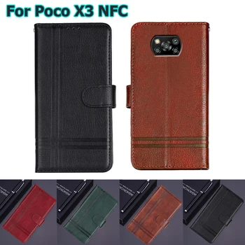 Pokrovček Za Xiaomi Poco X3 NFC Primeru Capa Usnje Knjiga Funda Za Xiami M2007J20CG PoKo X3 X 3 NFC Primeru Telefon Zaščitni Lupini