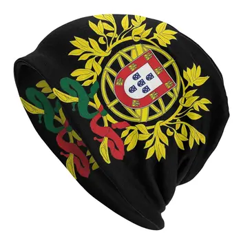 Portugalsko Zastavo, Grb, portugalsko Zastavo Skp Goth Prostem Skullies Beanies Klobuki Moških Odraslih Poletje Toplo Dvojno rabo Bonnet Plesti Klobuk