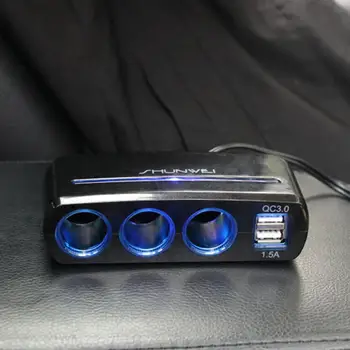 Priključek za polnilnik Priključite Igrajo Hitro Polnjenje DC12V/24V Dvojno USB Avto Polnilec Cepilec za SUV