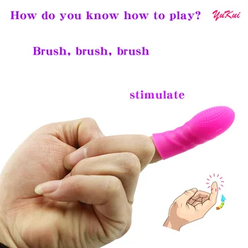 Prst Vibrator za G-spot Klitoris Spodbujanje Orgazem Massager Ženski Masturbator, Lezbijke, Erotično Prst Rokav Sex Igrače Za Ženske, Moške